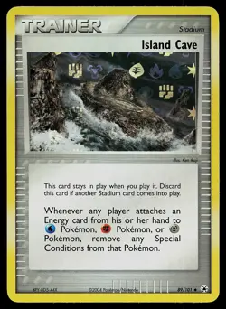 Pokemon Card - Island Cave Hidden Legends 89/101 Uncommon Reverse Holo - Image 1
