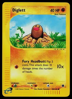 Pokemon Card - Diglett Expedition 106/165 Common Reverse Holo - Image 1