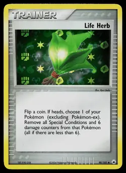 Pokemon Card - Life Herb Hidden Legends 90/101 Uncommon Reverse Holo - Image 1