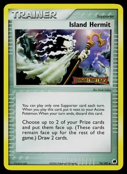 Pokemon Card - Island Hermit Dragon Frontiers Stamped 76/101 Reverse Holo - Image 1
