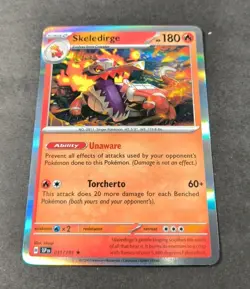 Pokemon Surging Sparks Skeledirge Holo Rare Card 031/191 NM - Image 1