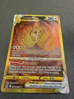 Arceus VSTAR GG70/GG70 Crown Zenith Galarian Gallery HOLO NM Pokemon Card - Image 1