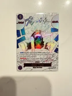 One Piece TCG Gear 2 Op11-080 R Parallel Card English A Fist Of Divine Speed New - Image 1