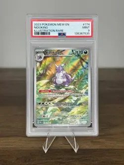 Pokemon TCG Nidoking Scarlet & Violet 151 Illustration Rare Card 174/165 PSA 9 - Image 1