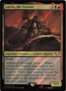 Lucius the Eternal (Surge Foil) - FOIL - R Universes Beyond: Warhammer 40,000 13 - Image 1