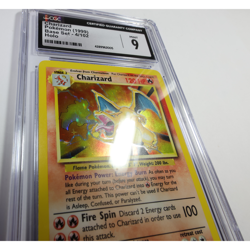 1999 CGC 9 Mint MT Pokemon 4/102 Charizard Base Set Holo Card #58217B - Image 2