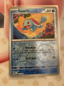 Pokemon Cosmos Holo Squirtle 007/165 MEW EN 151 Promo Costco Exclusive - Image 1