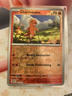 Pokemon Cosmos Holo Charmander 004/165 MEW EN 151 Promo Costco Exclusive - Image 1
