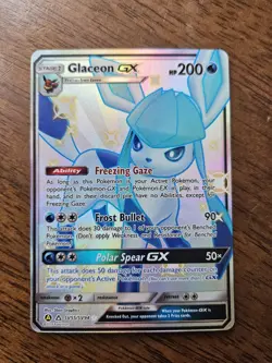 Pokemon TCG Hidden Fates Glaceon GX SV55/SV94 Shiny Full Art *Pack Fresh* - Image 1