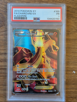 2014 Pokemon XY Flashfire PSA 1 Charizard EX Holo Foil Full Art FA #100 POOR PR - Image 1