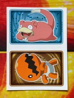 Pokemon Merlin Topps Ultimate Stickers 2005 Slowpoke #79 Trapinch #328 - Image 1