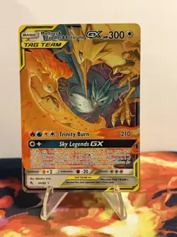 2019 Pokemon TCG - Hidden Fates Sun and Moon Moltres, Zapdos, Articuno GX 44/68 - Image 1