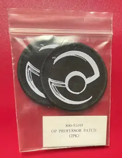Pokemon Organized Play TCG Professor Program Black Patch 2ct Sealed Original New - Image 1