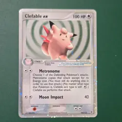 Pokemon Clefable ex 106/112 EX FireRed & LeafGreen Holo Ultra Rare 100HP 40ATK - Image 1