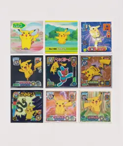 Pokemon Pikachu Collection Amada Ensky Topsun Stickers - Image 1