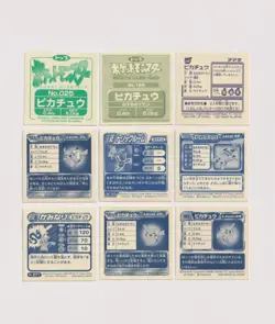 Pokemon Pikachu Collection Amada Ensky Topsun Stickers - Image 2