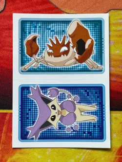 Pokemon Merlin Topps Ultimate Stickers 2005 Kingler #99 Delcatty #301 - Image 1