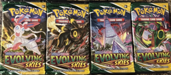 1x Random Art Nintendo Pokemon TCG Sword & Shield Evolving Skies Sealed Pack - Image 1