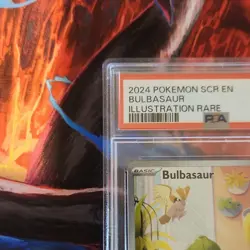 Pokemon 2024 Sv07 Stellar Crown Bulbasaur 143/142 Illustration Rare PSA 9 - Image 4