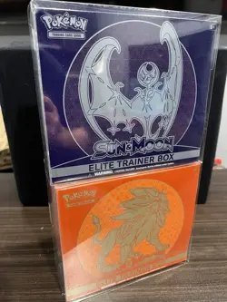 Both Sun & Moon Base ETB Set Solgaleo & Lunala Factory Sealed Elite Trainer Box - Image 1