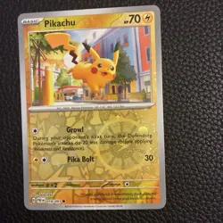 Pikachu Reverse Cosmos Holo, #018/091 Pokemon NM W/ Swirl - Image 4