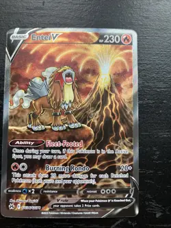 Entei V Crown Zenith Galarian Gallery Holo Ultra Rare Pokemon TCG GG36/GG70 - Image 1