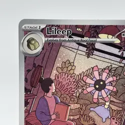 Pokemon TCG: Lileep 145/142 SV: Stellar Crown Illustration Rare NM - Image 2