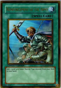 Yugioh Gold Series 2008 #GLD1-EN032 Reinforcement of the Army NM - Image 1