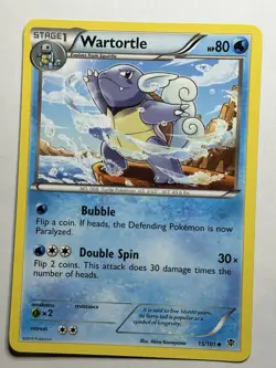 Wartortle Plasma Blast 15/101 MP-LP Pokemon Card - Image 1