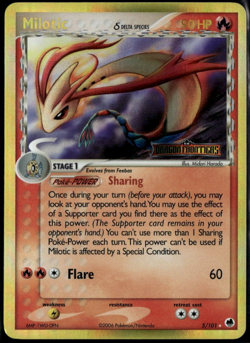 Milotic Reverse Holo 5/101 ex Dragon Frontiers 2006 LP+ Pokemon Card - Image 1