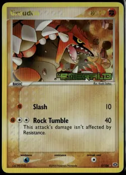Groudon Reverse Holo 5/106 ex Emerald 2005 MP Pokemon Card - Image 1
