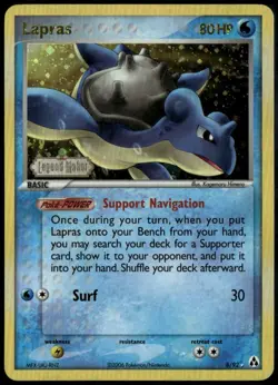 Lapras Reverse Holo 8/92 ex Legend Maker 2006 LP Pokemon Card - Image 1