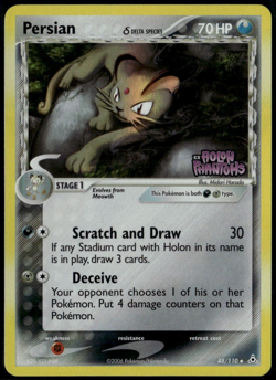 Persian Reverse Holo 48/110 ex Holon Phantoms 2006 NM Pokemon Card - Image 1