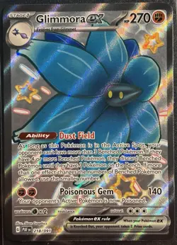 Glimmora EX 218/091 - Ultra Rare Paldean Fates Pokemon TCG 2024 - M/LP Card - Image 1