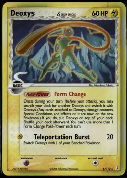 Deoxys Holo 6/101 ex Holon Phantoms 2006 NM Pokemon Card - Image 1
