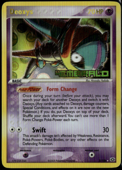 Deoxys Reverse Holo 2/106 ex Emerald 2005 LP Pokemon Card - Image 1