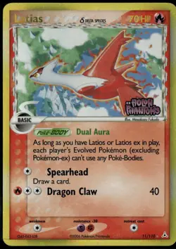 Latias Reverse Holo 11/101 ex Holon Phantoms 2006 LP Pokemon Card - Image 1