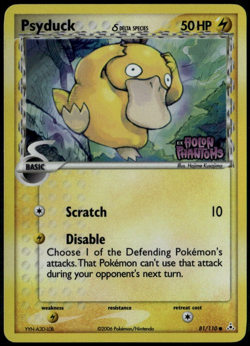 Psyduck Reverse Holo 76/110 ex Holon Phantoms 2006 LP Pokemon Card - Image 1
