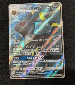Pokemon Umbreon GX Ultra Rare Full Art Holo SM Base Set Card 142/149 - Image 1
