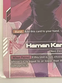 Gundam Card Game GD02-091 R Haman Karn Newtype Challenge Mission 3 Top4 Promo - Image 5