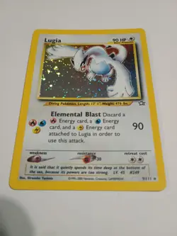 Pokemon TCG Lugia Neo Genesis Holo Rare Card 9/111 - Image 1
