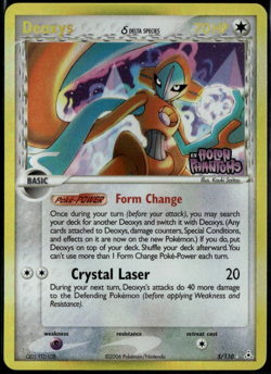 Deoxys Reverse Holo 5/101 ex Holon Phantoms 2006 NM Pokemon Card - Image 1