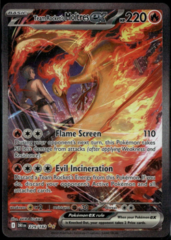 Team Rocket's Moltres ex 229/182 Destined Rivals SIR Pokemon Card NM - Image 1
