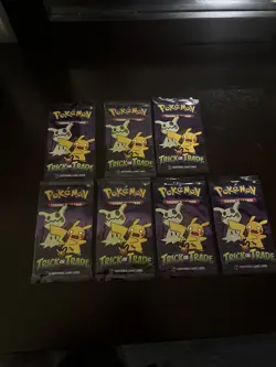 7Packs Pokemon TCG Trick or Trade Booster Packs 2023 Halloween Card Lot Bundle - Image 1