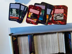 INWO Illuminati New World Order Common and Uncommon cards in card box with 2 e - Image 2