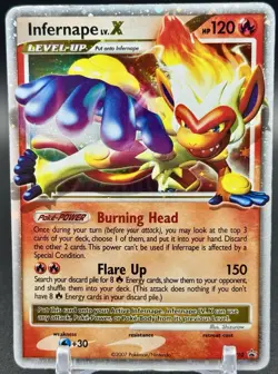 Infernape LV.X DP10 Black Star Promo 2007 Holo Rare Pokemon Card MP - Image 1