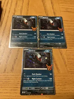Darkrai 136/197 Trick Or Trade Cosmos Holo Rare Holo Pokemon Card Lot 3 - Image 1