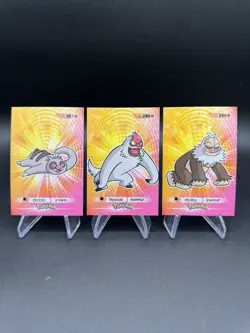 Pokemon Slakoth Vigoroth Slaking Cracked Ice Holo 2024 Card Database 3 US Seller - Image 1