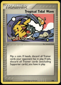Tropical Tidal Wave 036 Promo 2006 Pokemon World Championship Card MP - Image 1
