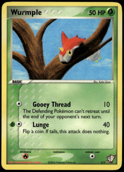 Wurmple 2/5 Kids WB Creator Art Contest Pokemon Card LP - Image 1